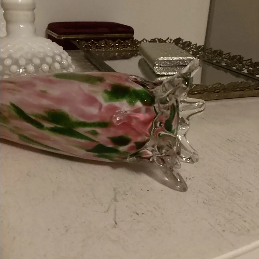 Vintage Tall Slender Fenton Glass Vase